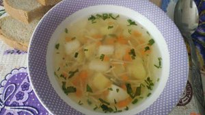 Диетический суп с вермишелью