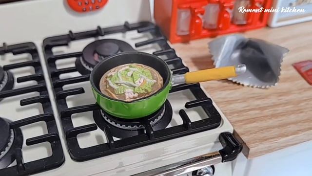 RE-MENT mini kitchen ❤️ Ramen  라면 미니어처 요리 (ASMR)