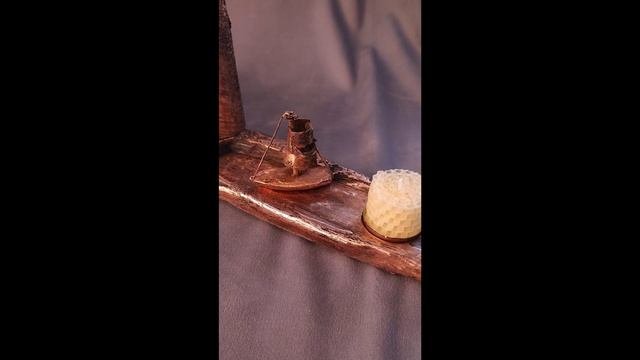 Изделия из меди и дерева. Интерьерные композиции.
