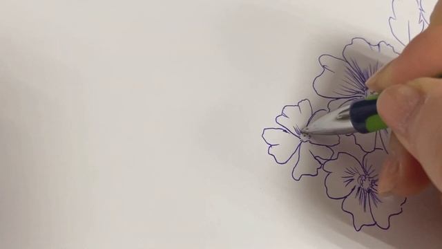 Рисунок, когда под рукой только ручка. Рисуем цветы простой ручкой смотреть онлайн