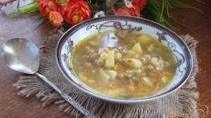 Наваристый суп на мясе с макаронами