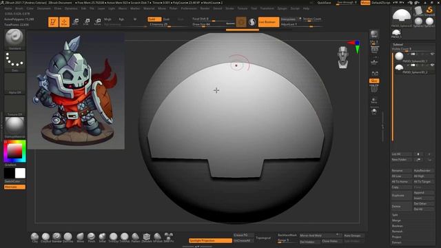 Exprimiendo la brocha Mesh Project - Zbrush en 5 min #148