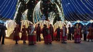 Рождественская встреча в городе Орле. Танцевальный ансамбль. Новогодняя ёлка, город Орёл