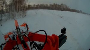 Пробиваю дорогу. Отвал бабочка.