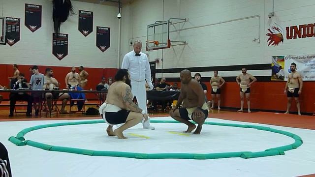 2016 US Sumo Nationals - Open Weight - Cesar Valle vs Rene Marte