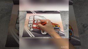 Раскраска - скорая медицинская помощь Ниссан Pathfinder