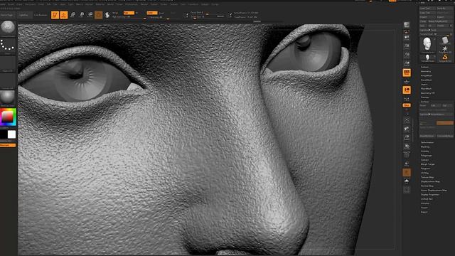 Easy Zbrush - Creating Skin Pores in Zbrush 2018