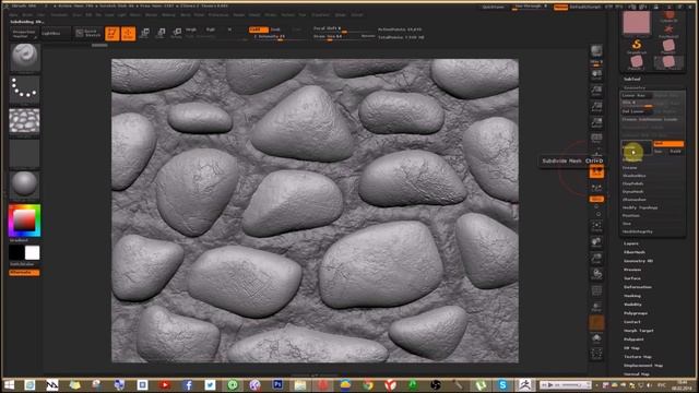 Создание объемных текстур в ZBrush (720p)