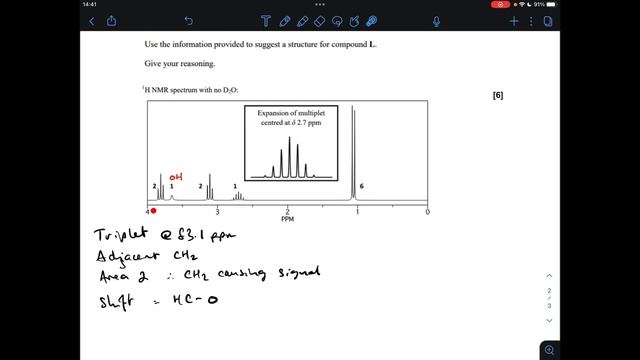 A LEVEL CHEMISTRY EXAM QUESTION WALKTHROUGH - NMR 24
