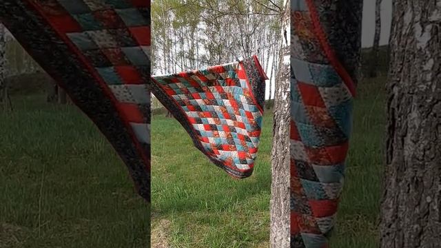 Лоскутное одеяло из натурального сатина от Ларисы Глотовой