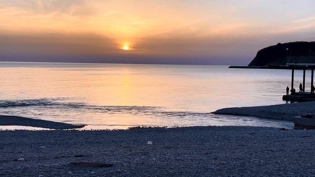 Закат на море. Ольгинка #отдых #путешествия #жизньнаморе #ольгинка #черноеморе #закатнаморе