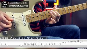 Same BLUES LICKS in Different Positions __ Guitar Lesson with TABS