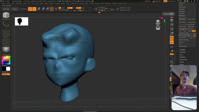 Zbrush для начинающих _ Zremesher (авторетоп) (Урок) (720p)