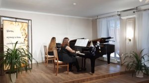 Дуэт "Экспромт" (Максарова Е. П., Черенкова А. А.) В. Мишле. Ёлочка. ДШИ Михайловки