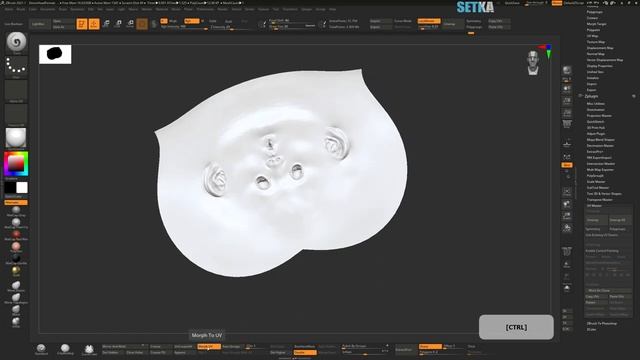 SETKA _ То что вы не знали о UV Master в ZBrush