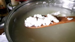 Творог из обрата своими руками!/Cottage cheese from skim milk!/Yağsız süddən kəsmik!!