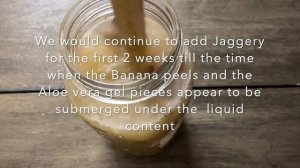 Banaloe Enzyme is the Best! Banana & Aloe vera Enzyme! Now Vinegar ready within 60 days :)