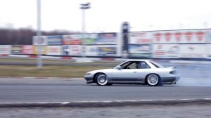 Super Slow Motion 01 - Clean Ass Nissan Silvia S13 Drifting