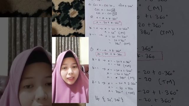 Persamaan cos x = cos a смотреть онлайн