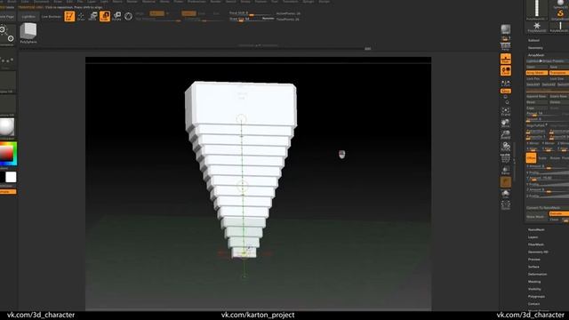 Zbrush. Array mesh - part 1