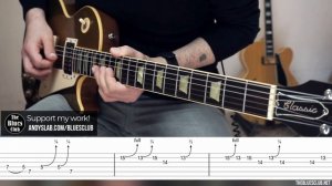 Sweet Blues Guitar Solo with TABS __ DBL 272
