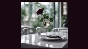 В ресторане.