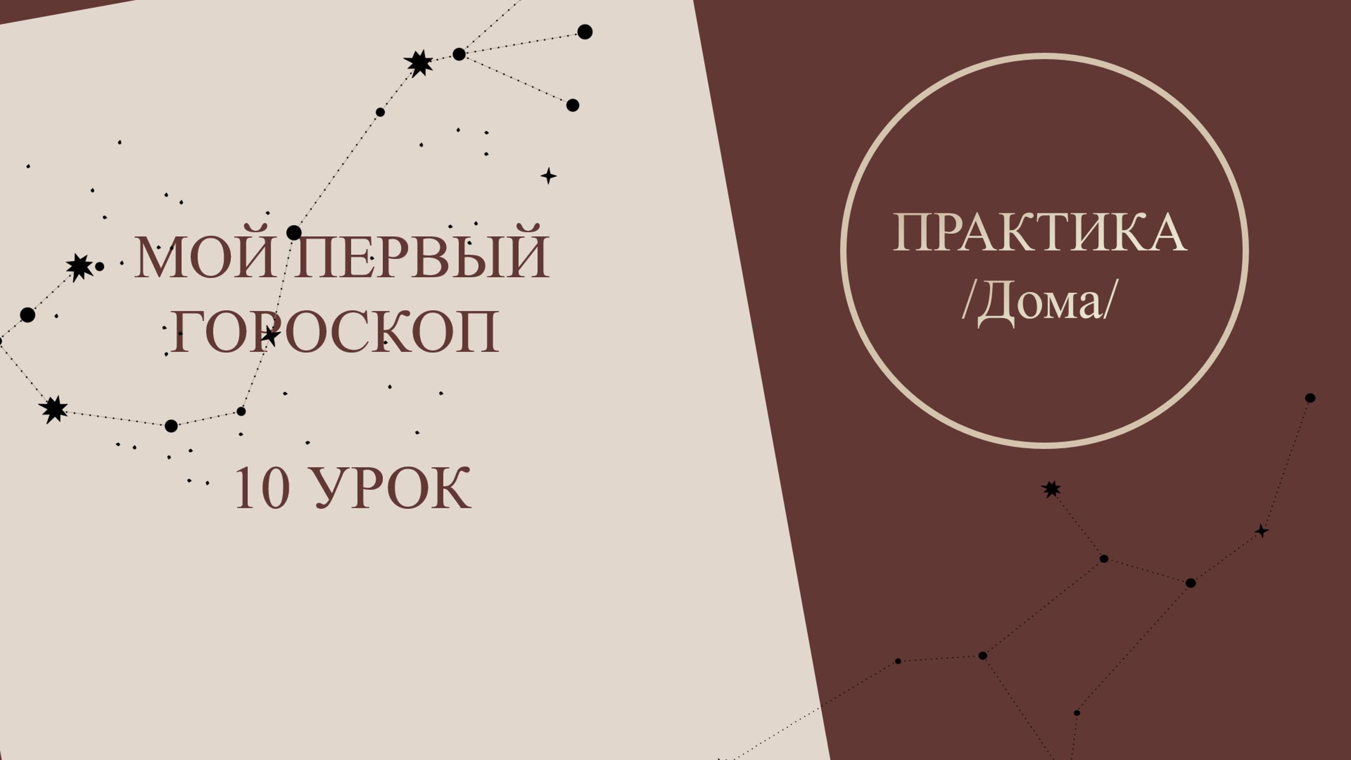 Астрология для начинающих. Мой первый гороскоп. 10 урок - Дома