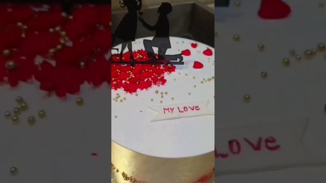 Love  cake 🥰!Anniversarycake #shorts #love #anniversary #cake