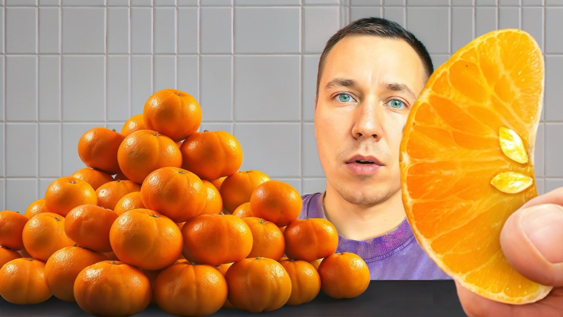 Сколько КОСТОЧЕК в 100 МАНДАРИНАХ? смотреть онлайн