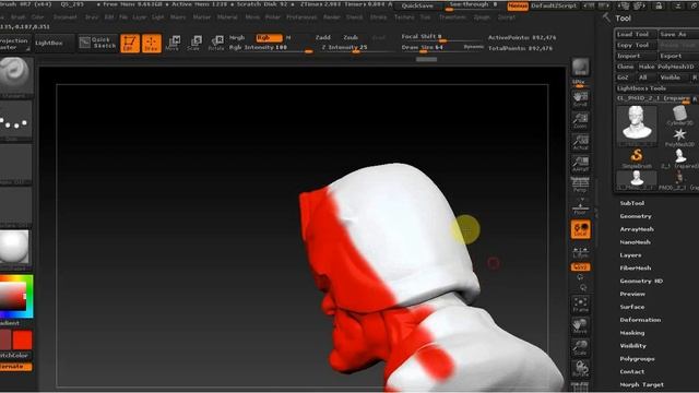 ZBrush  развертка 3д модели (720p)