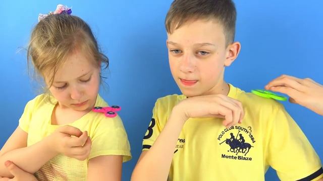 Fidget Spinner Challenge! Спиннер Челлендж! Анюта плачет   обиделась на спиннер!