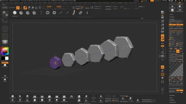 Zbrush. Lesson 22. Array Mesh