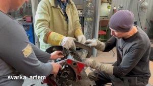 07-01-2025 Сварка лодочного мотора, чугун. Часть 1