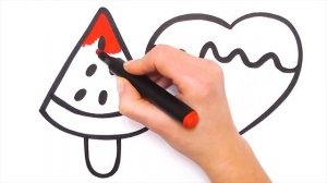 Как нарисовать фруктовый лёд / How to Draw Ice Cream For Children