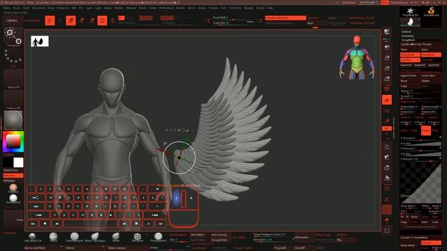 ZBrush Array Mesh Wing (1)