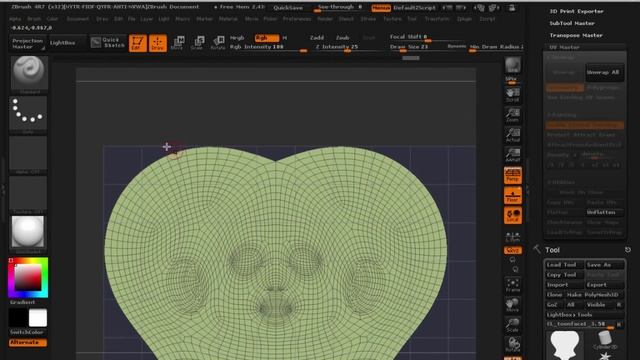 ZBrush UV Basics_ Symmetry (720p)