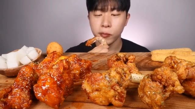Asmr Speed Mukbang Korean Spicy Food Eating Video Spicy Ramen Black Bean Noodles burger and Chicken