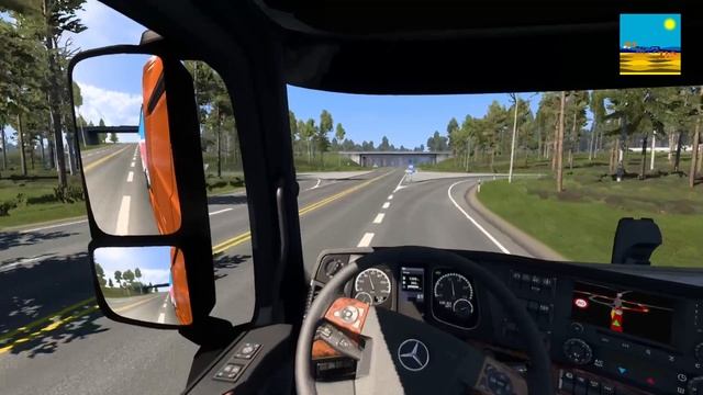 ETS2.  "От Балтийского моря к Черному морю" 2 серия "Дорога на север" 1 сезон.