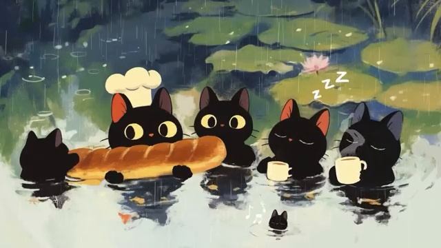 Do cats like baguettes  Jazzy  lo-fi hip hop beats  Rain Lo-fi