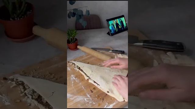 Новогодняя ёлочка 🎄собирай новогодние рецепты с осени #выпечка #shorts