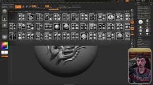 Как сделать чешую_ VDM-кисти (3d Альфы) _ Zbrush для начинающих _ Урок 22