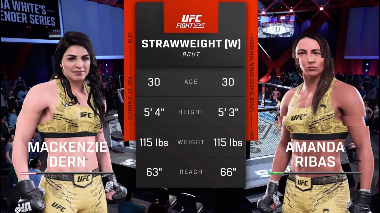 UFC Vegas 101 Аманда Рибас против Маккензи Дерн - UFC 5