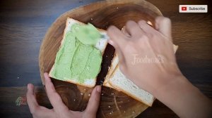 Easy healthy green sandwich | Quick breakfast sandwich| Indian vegetarian sandwich | Street food