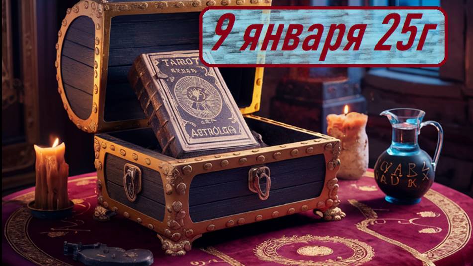 Гороскоп 9 января 25г. Астропрогноз.  Карта дня