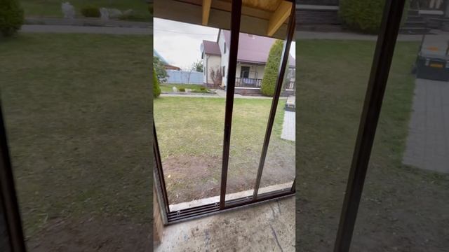 Раздвижные окна для беседки или мангальной зоны.
