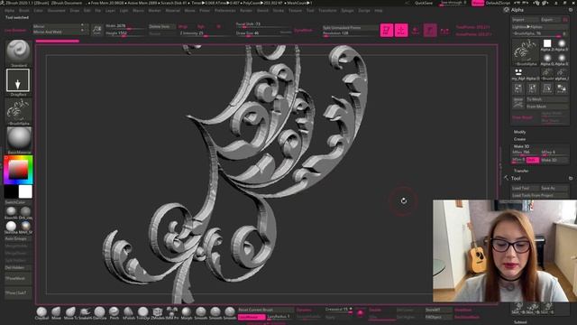 GFG урок#5_ как работать с Alpha в ZBrush (720p)