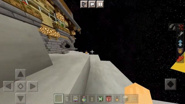 Мы с нубиком построили деревню на луне в майнкрафт!!!!