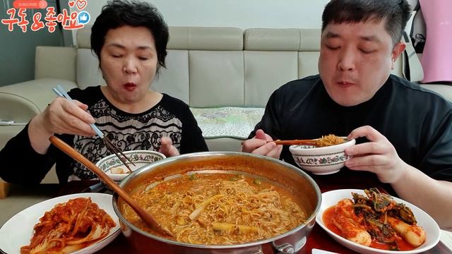감기야 물럿거라! 뜨끈하고 얼큰한 초간단 어탕국수,어죽! 가족 먹방&집밥레시피,어탕국수,어죽 레시피! Korean Home Food Mukbang,Eating,Recipe