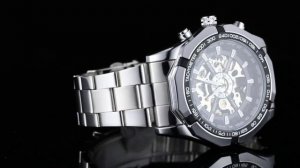 Механические часы Скелетон. Прозрачный корпус с двух сторон.  #часы