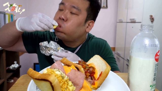 [캠핑요리MUKBANG] 캠핑장 토스트 어디까지 먹어봤니? 에그드랍 레시피 그대로 가져와서 구혀니 스타일로 재탄생! 3색 3맛 토스트
